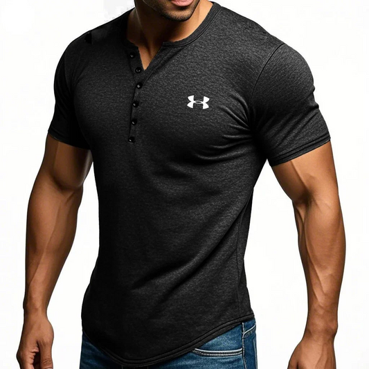 Comfy V-Neck Button Tee